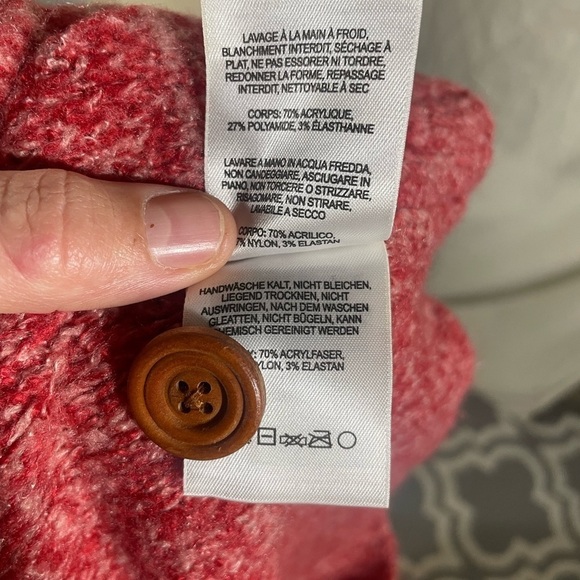 Vintage COLUMBIA Marled Shawl Collar Women's Knit Sweater Size 2X - Picture 8 of 9